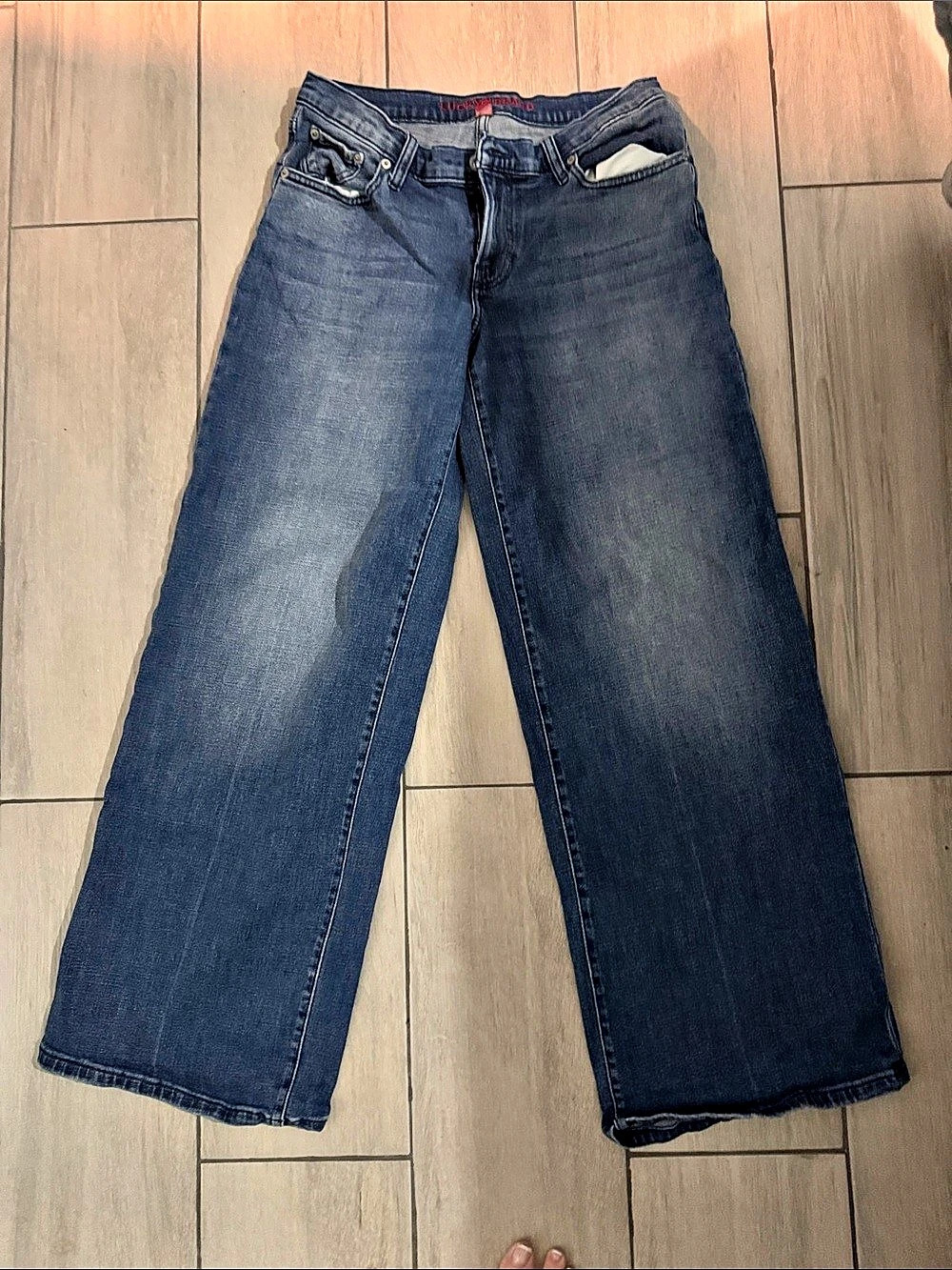 Lucky Brand Wide Leg Jeans Waist 8/29 in Blue